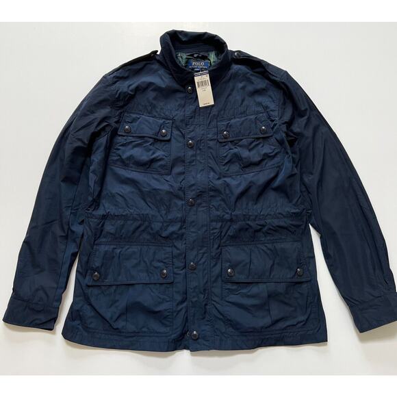 Polo Ralph Lauren Multi Pocket Aviatr Navy Jacket Men's Size L $398 NWT🛒